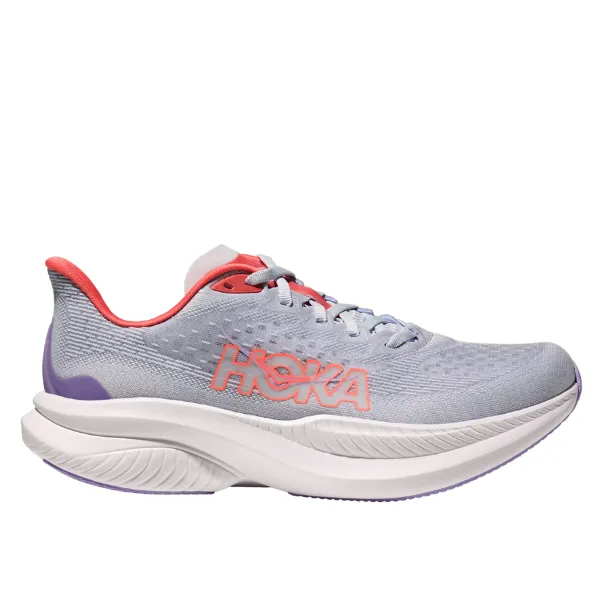 HOKA Women's Mach 6 Wide Grey/Orange
