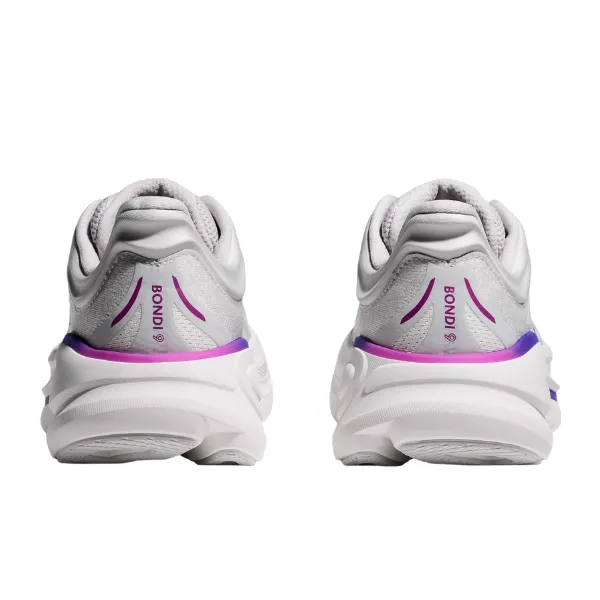Hoka Women's Wide Bondi 9 Cosmic Grey/White