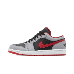 Jordan 1 Low Black Light Smoke Grey Gym Red