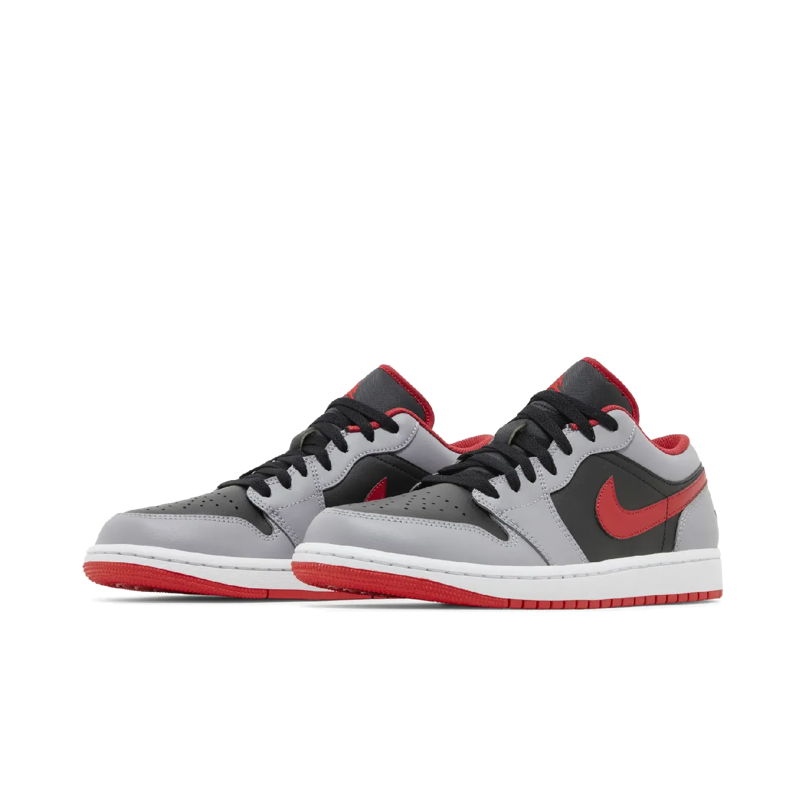 Jordan 1 Low Black Light Smoke Grey Gym Red