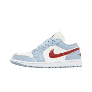 Jordan 1 Low Blue Whisper Dune Red (Women's)