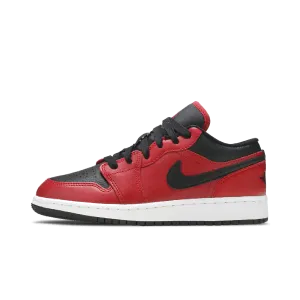 Jordan 1 Low Gym Red Black Pebbled (GS)