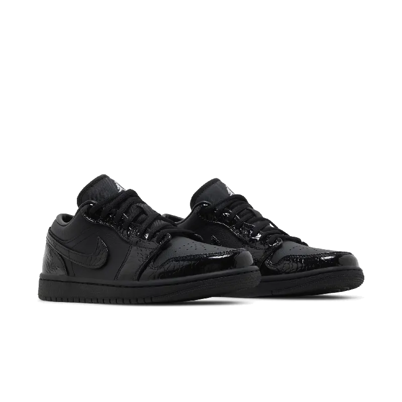 Jordan 1 Low SE Patent Elephant Black (Women's)