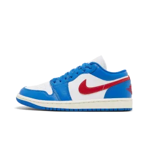 Jordan 1 Low Sport Blue Gym Red (Women's)