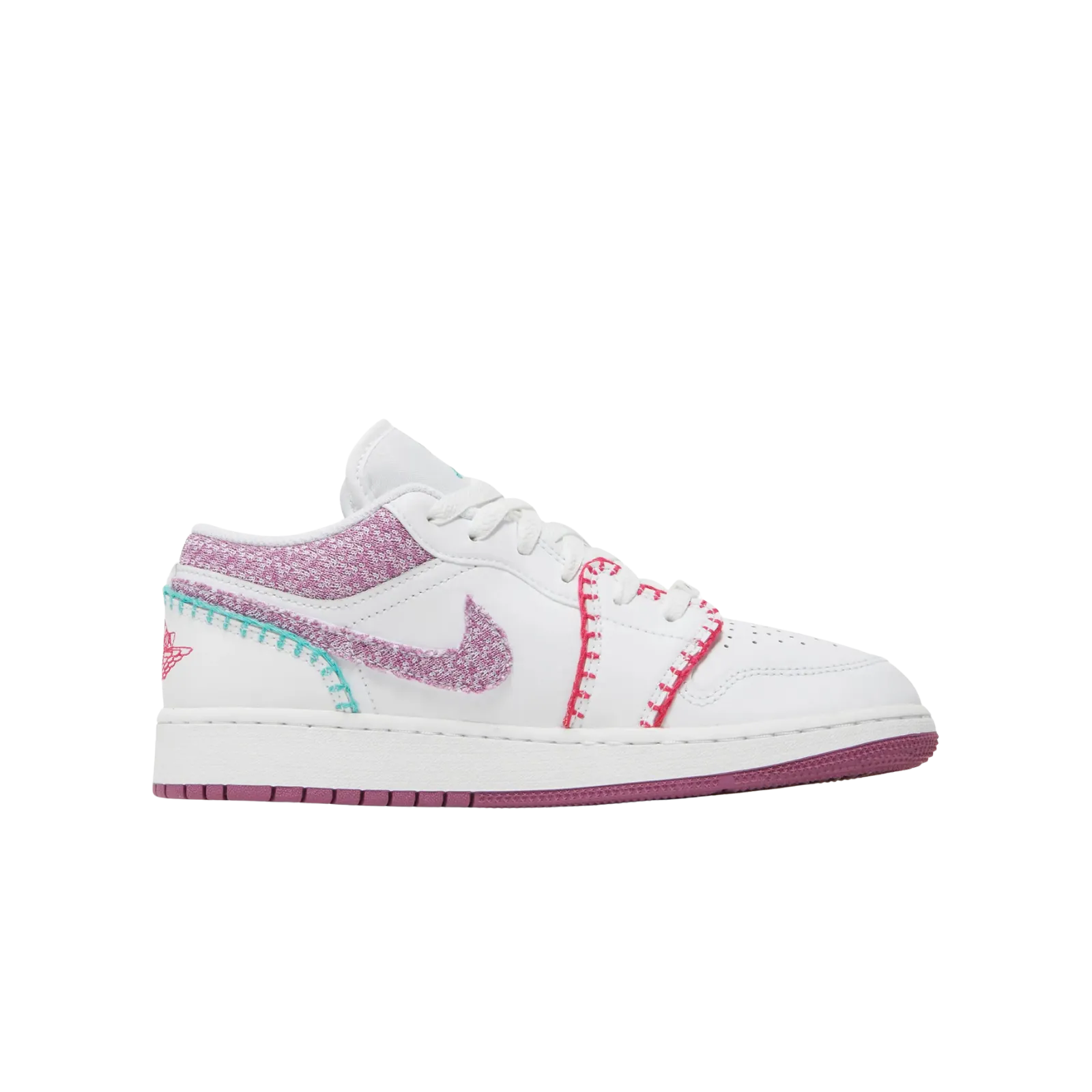 Jordan 1 Low White Light Bordeaux (GS)