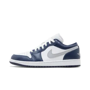 Jordan 1 Low Wolf Grey Midnight Navy
