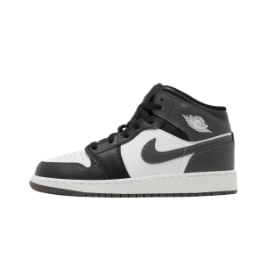 Jordan 1 Mid Black White Iron Grey (GS)