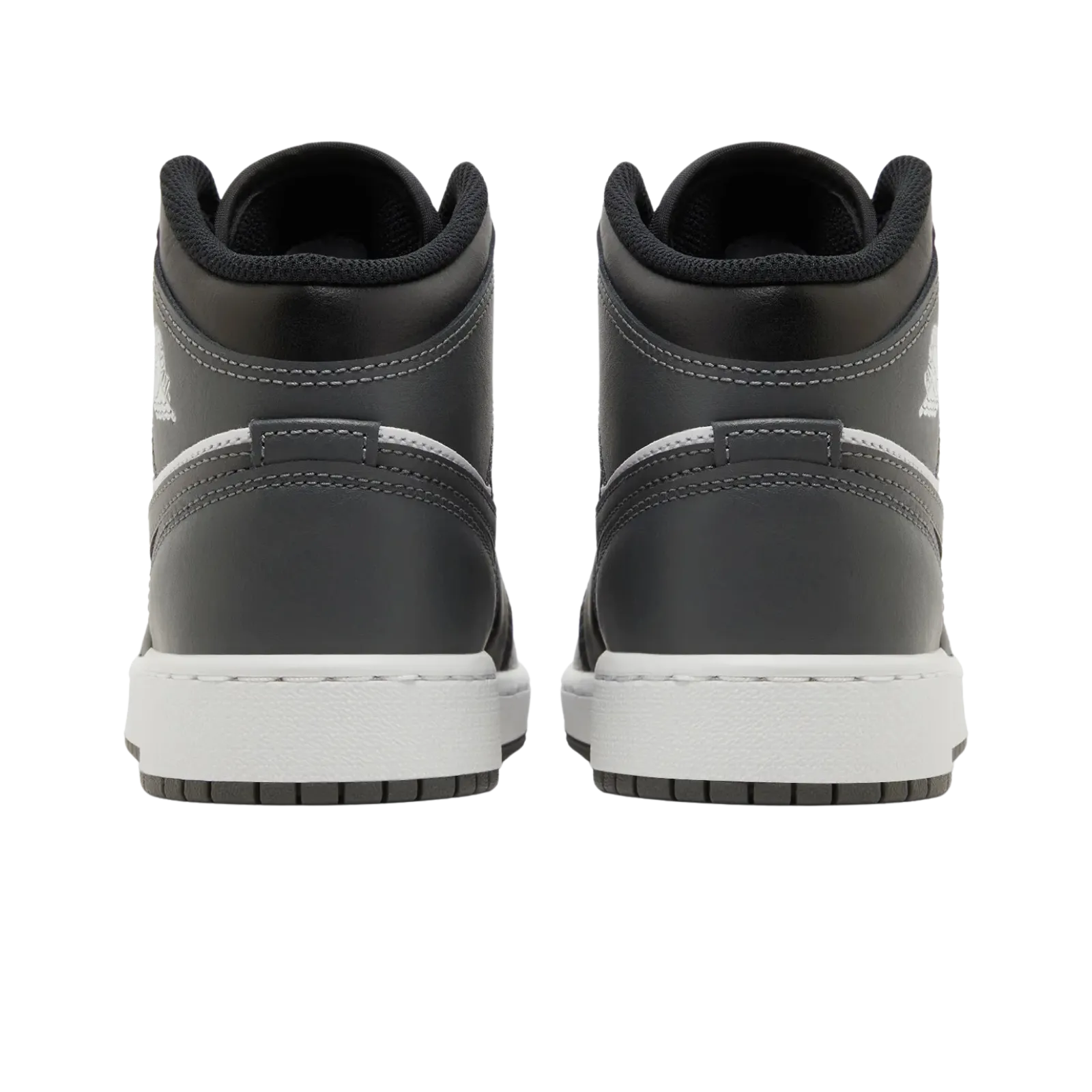 Jordan 1 Mid Black White Iron Grey (GS)