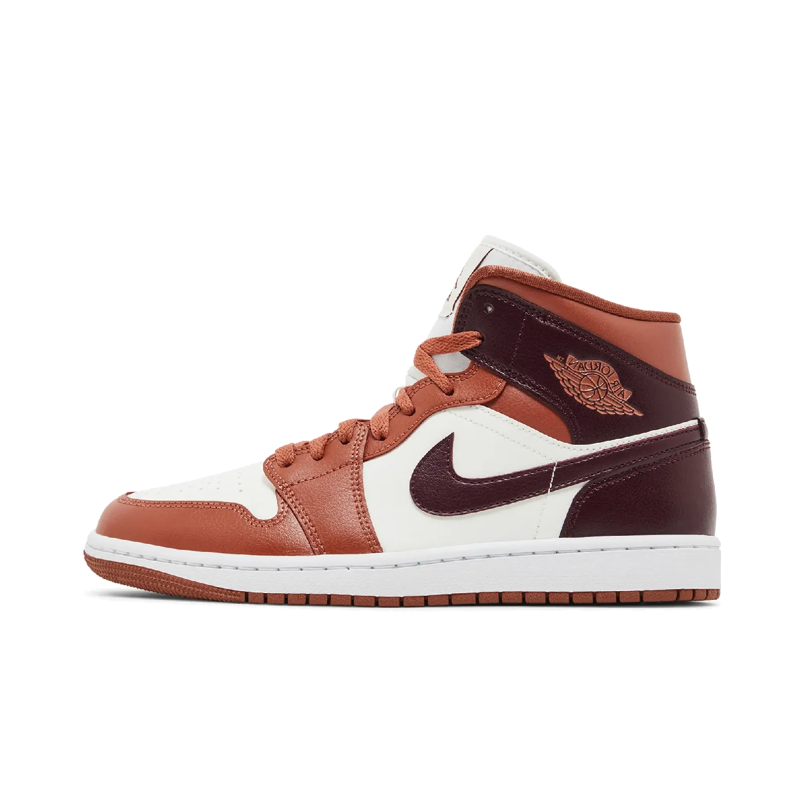 Jordan 1 Mid Dusty Peach Night Maroon (Women's)
