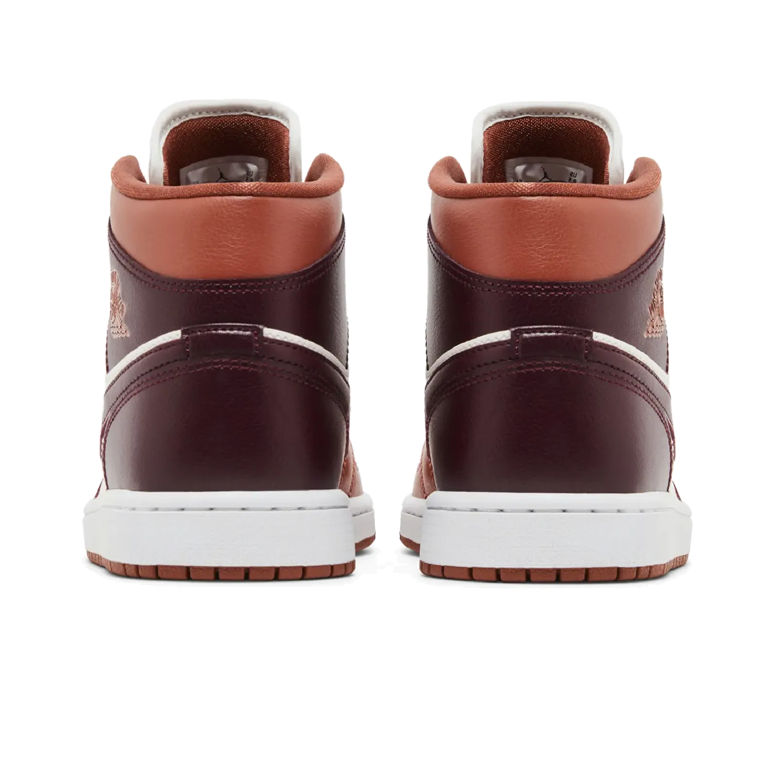Jordan 1 Mid Dusty Peach Night Maroon (Women's)