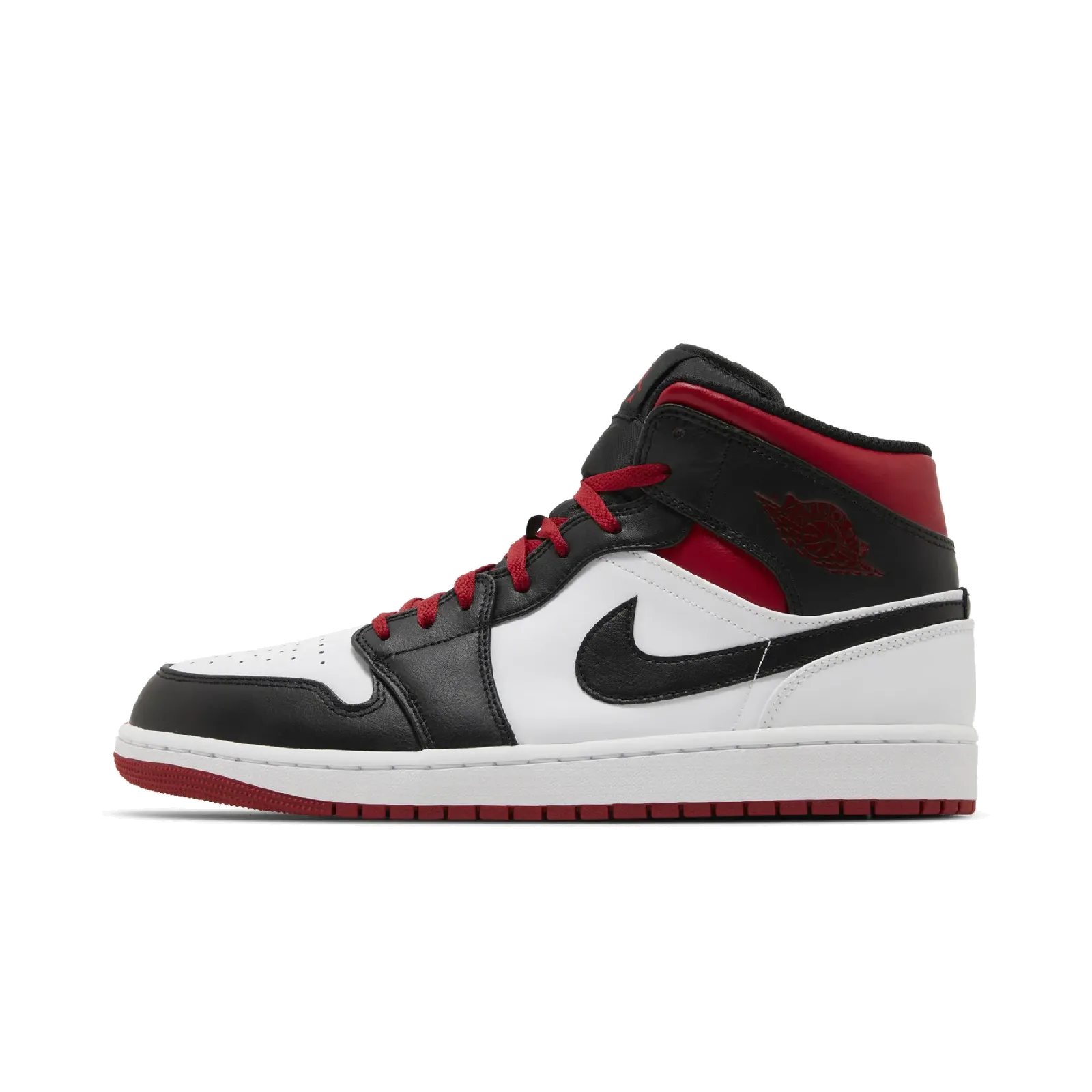 Jordan 1 Mid Gym Red Black Toe