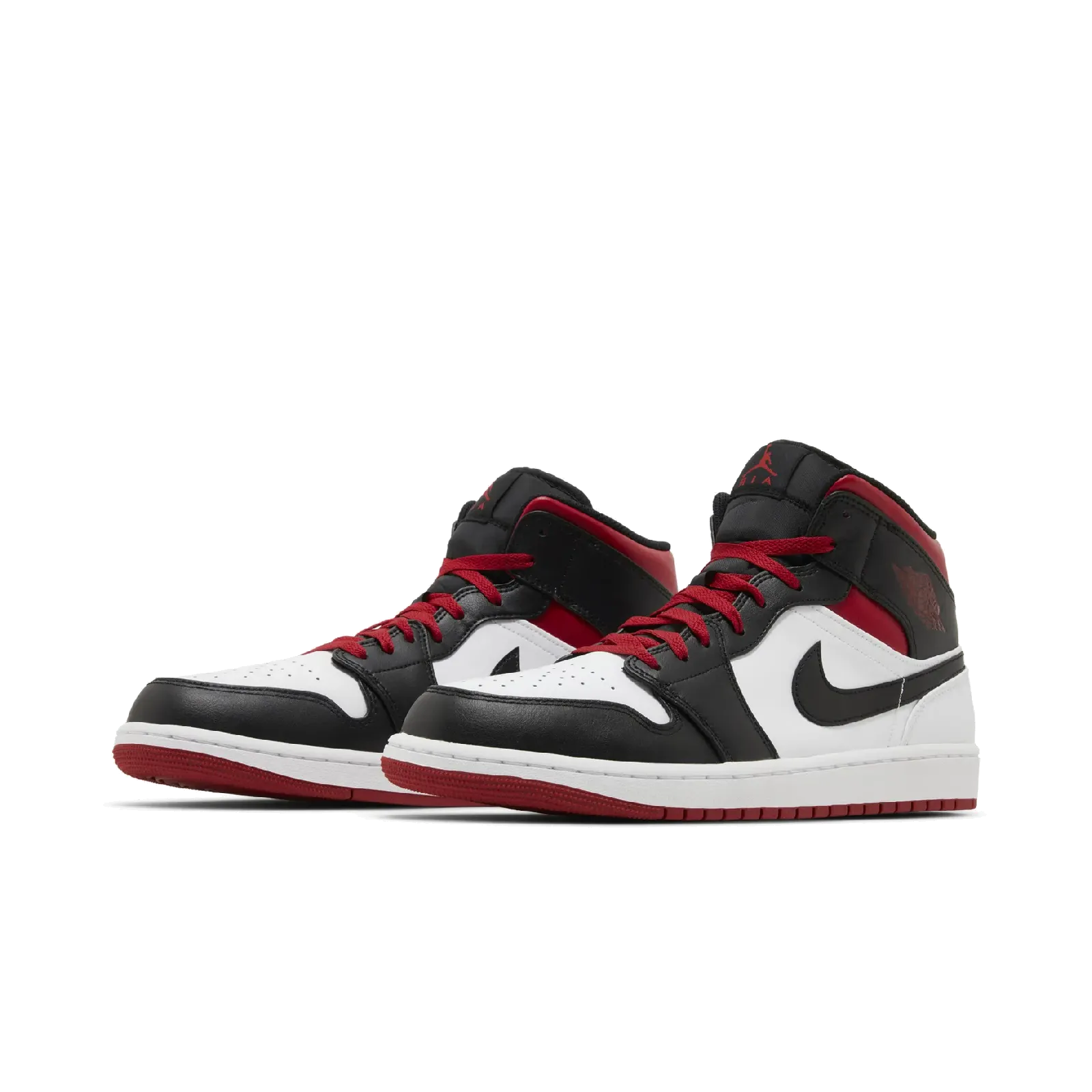Jordan 1 Mid Gym Red Black Toe