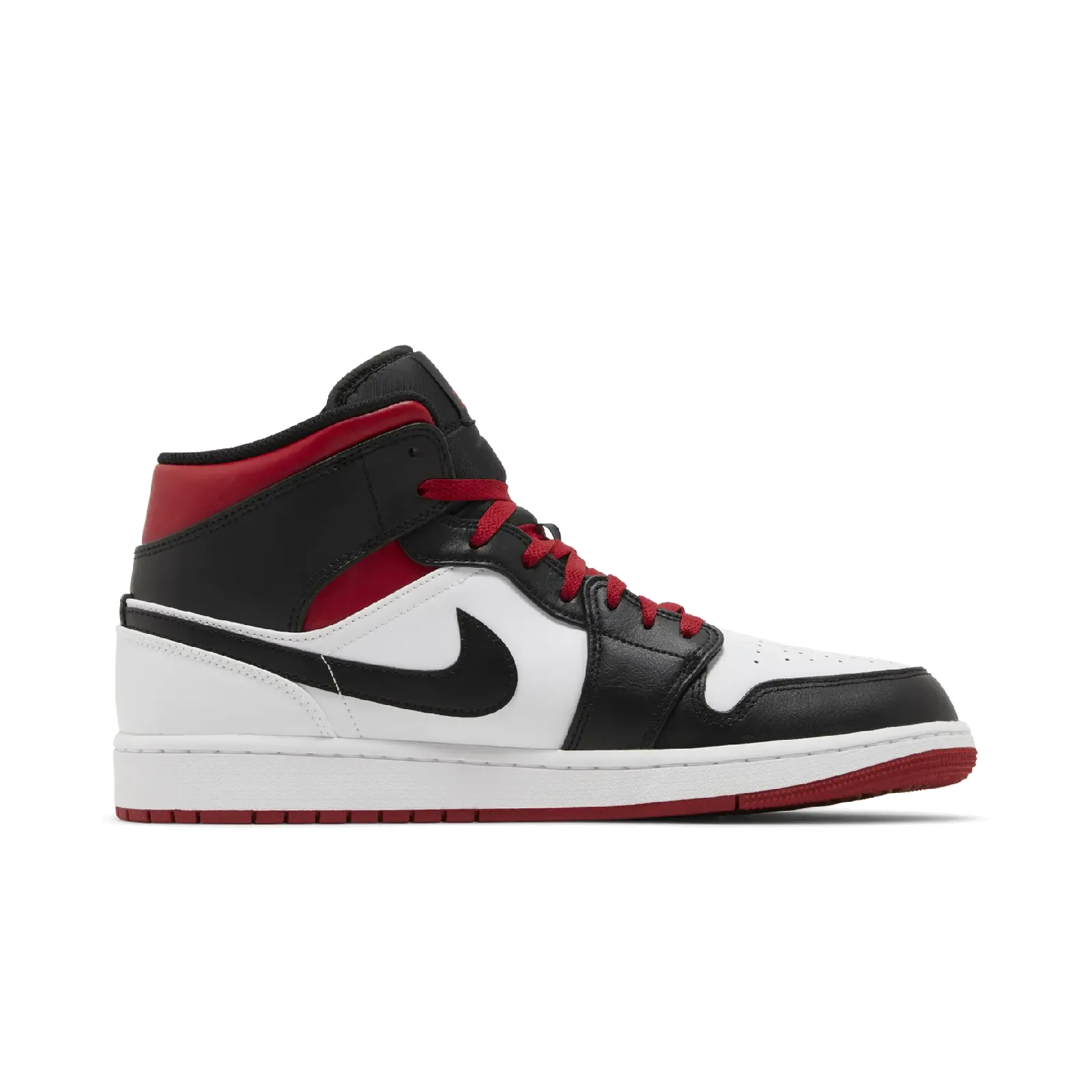 Jordan 1 Mid Gym Red Black Toe