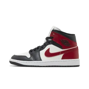 Jordan 1 Mid Gym Red Off Noir (Women's)