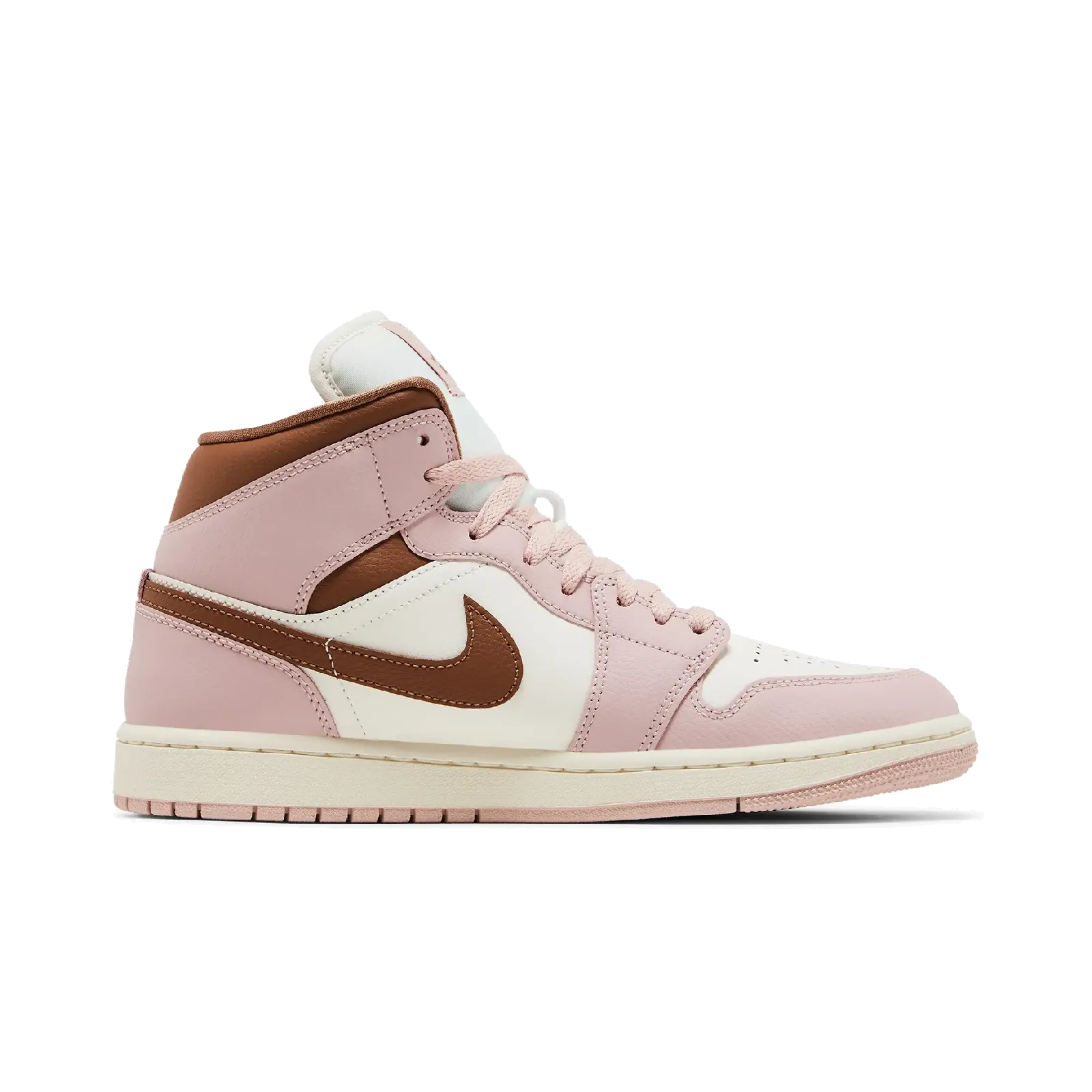 Jordan 1 Mid Pink Oxford Brown (Women's)