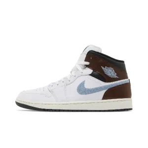 Jordan 1 Mid SE Brown Blue Grey