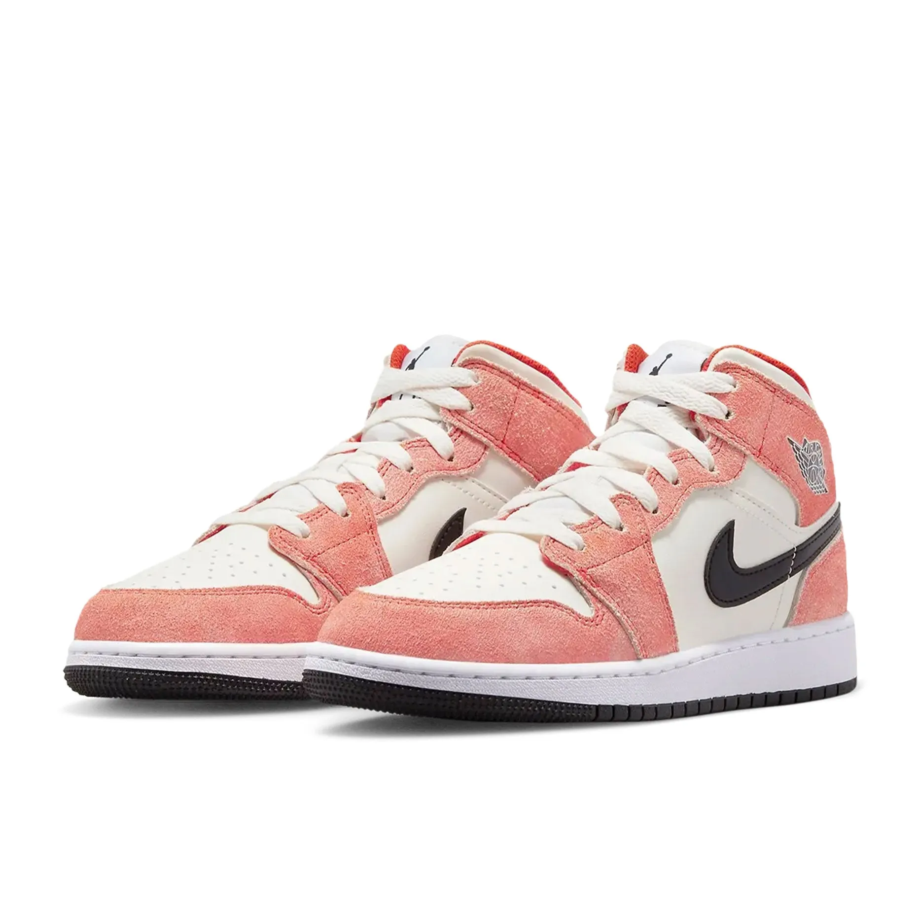Jordan 1 Mid SE Orange Suede (GS)
