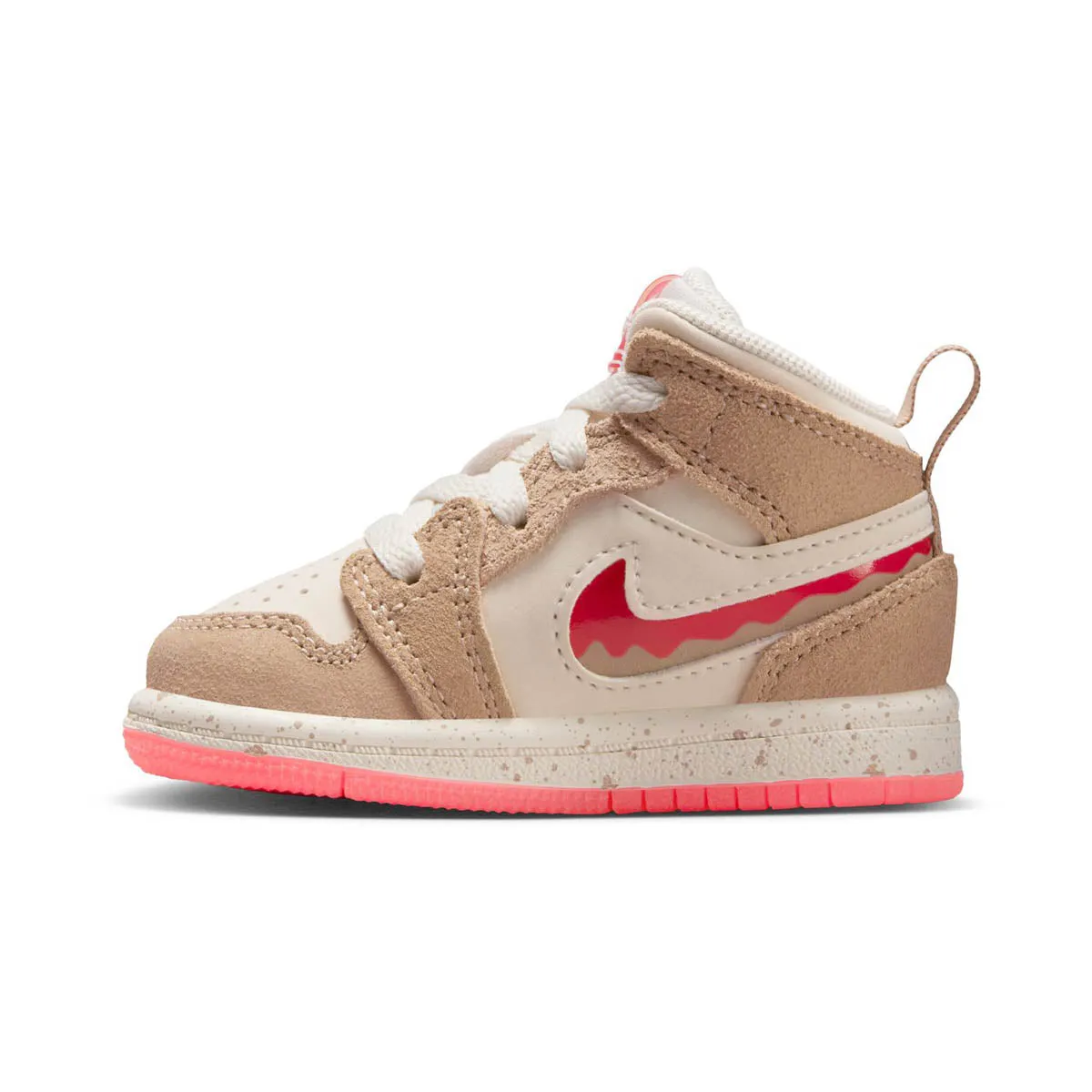 Jordan 1 Mid SE 'Peanut Butter & Jelly' Baby/Toddler Shoes