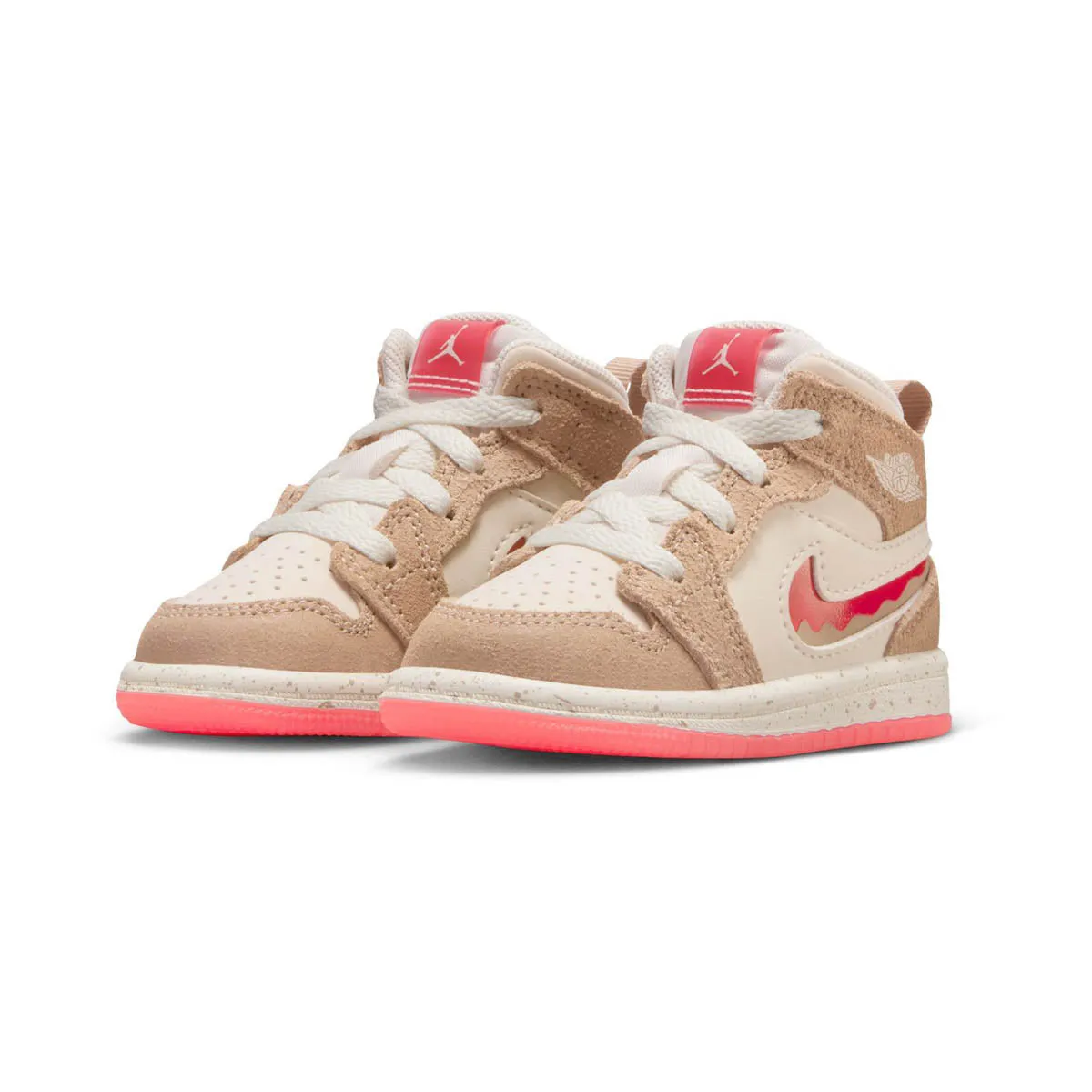 Jordan 1 Mid SE 'Peanut Butter & Jelly' Baby/Toddler Shoes