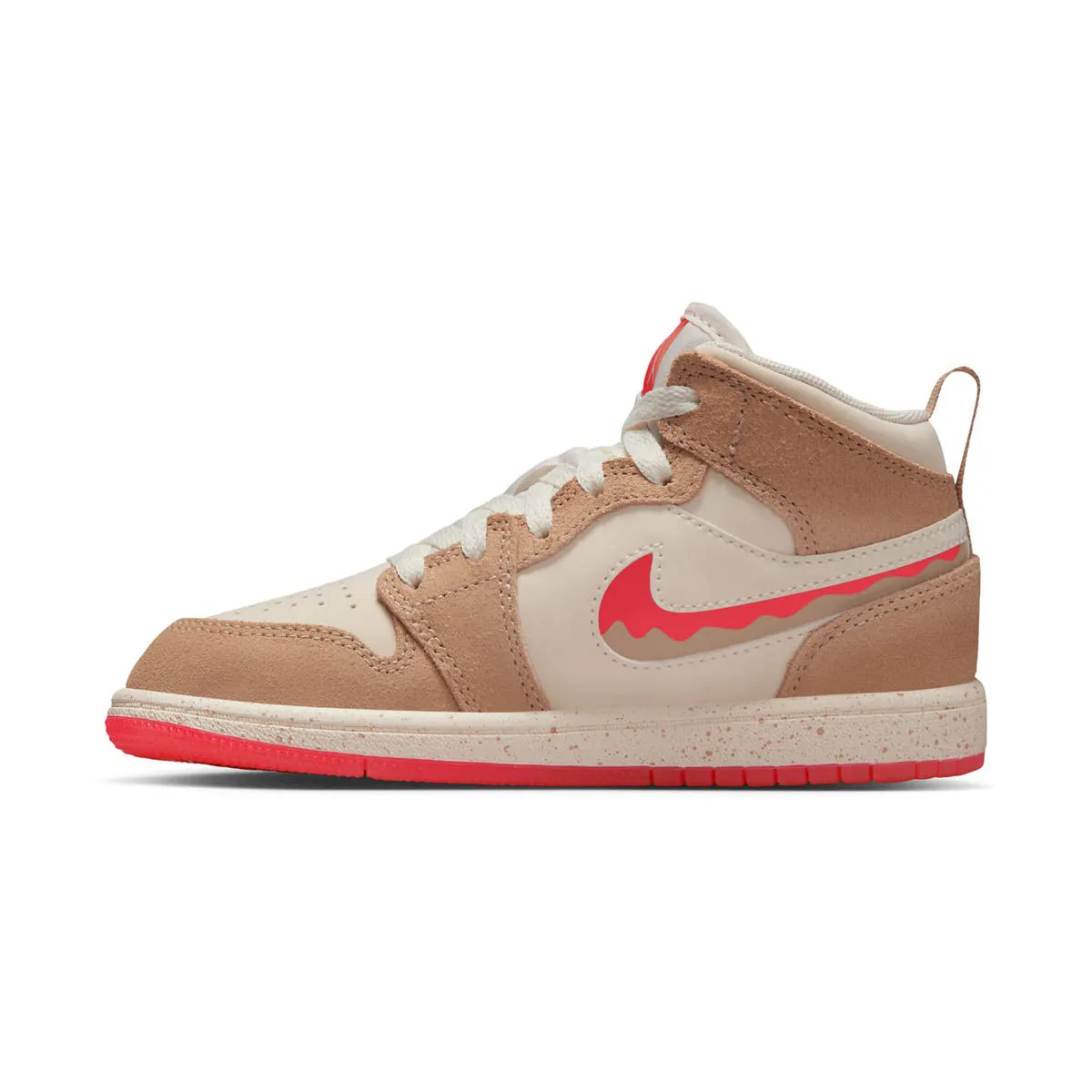 Jordan 1 Mid SE 'Peanut Butter & Jelly' Little Kids' Shoes