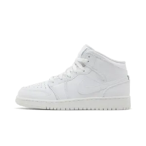 Jordan 1 Mid Triple White (2023) (GS)