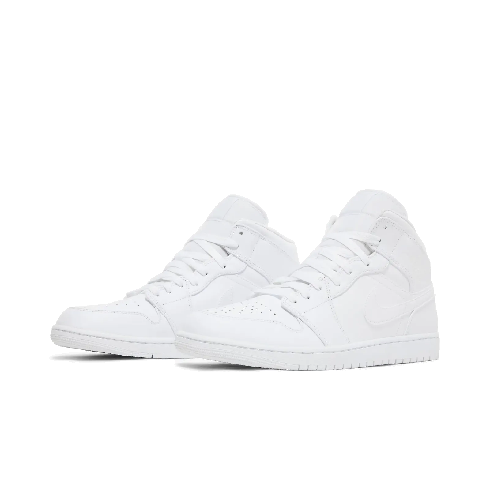 Jordan 1 Mid Triple White