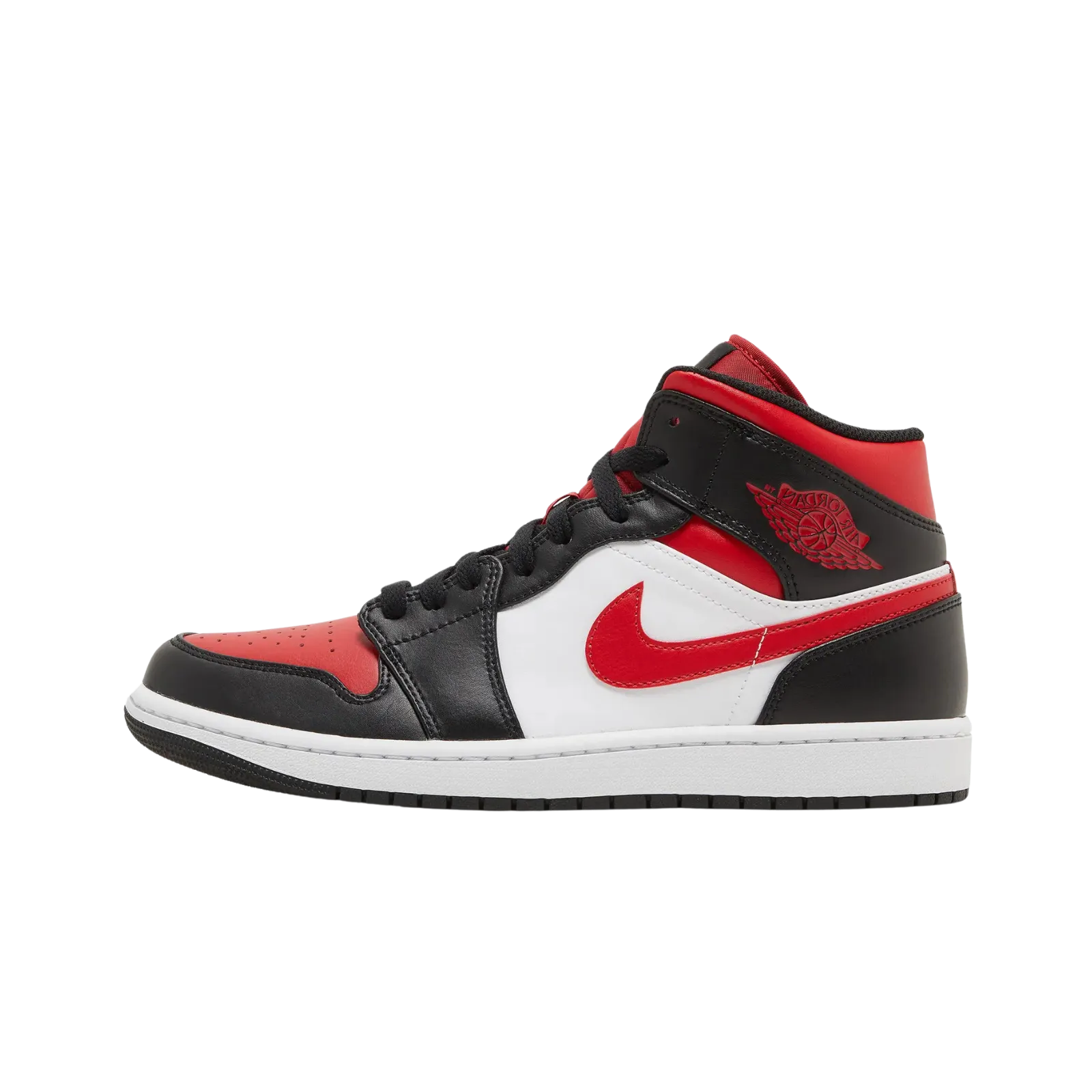 Jordan 1 Mid White Black Red (2022)