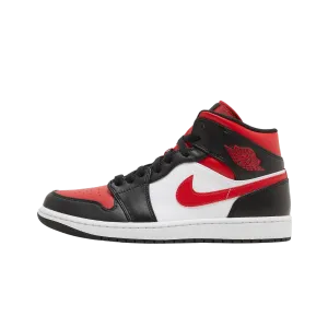 Jordan 1 Mid White Black Red (2022)