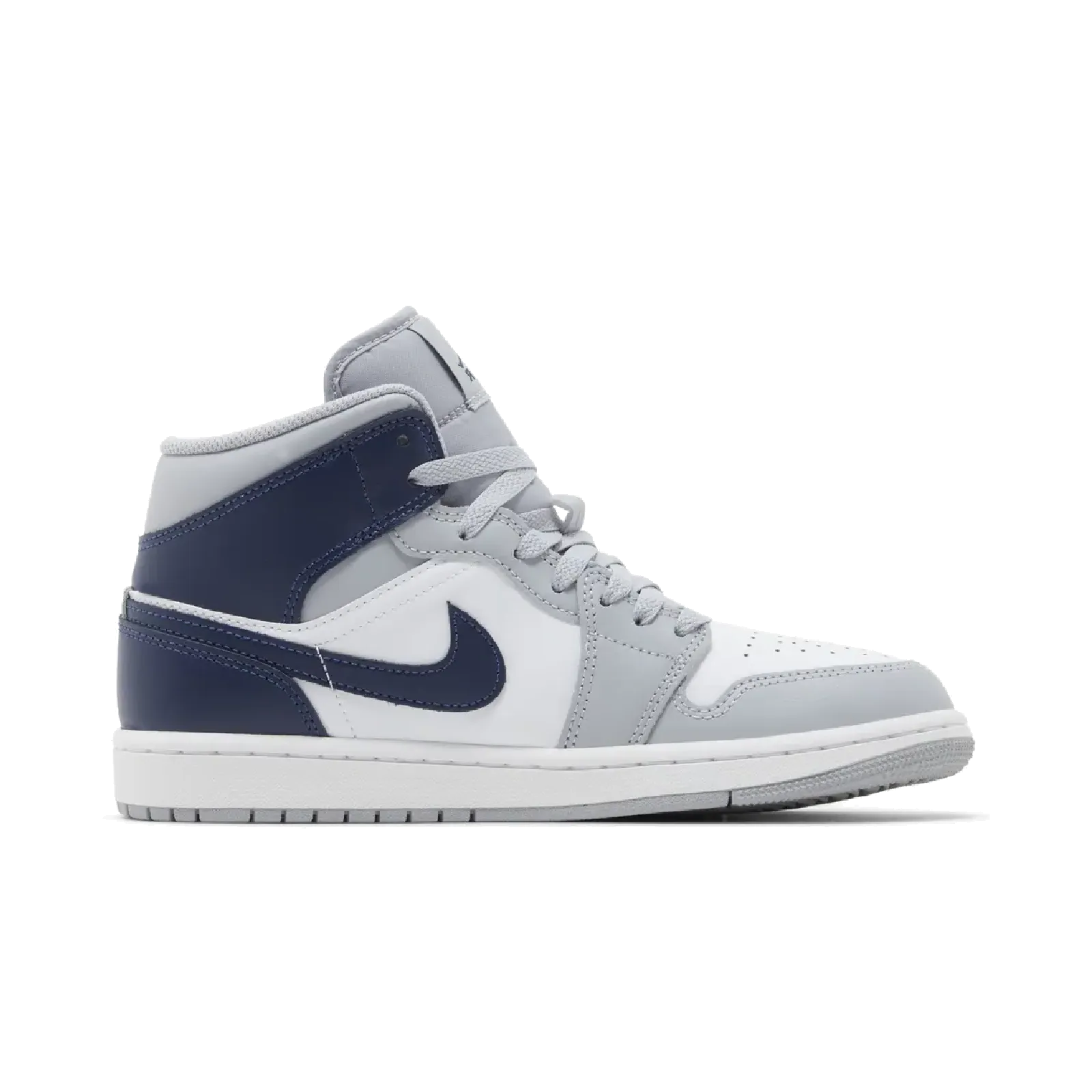 Jordan 1 Mid Wolf Grey Midnight Navy