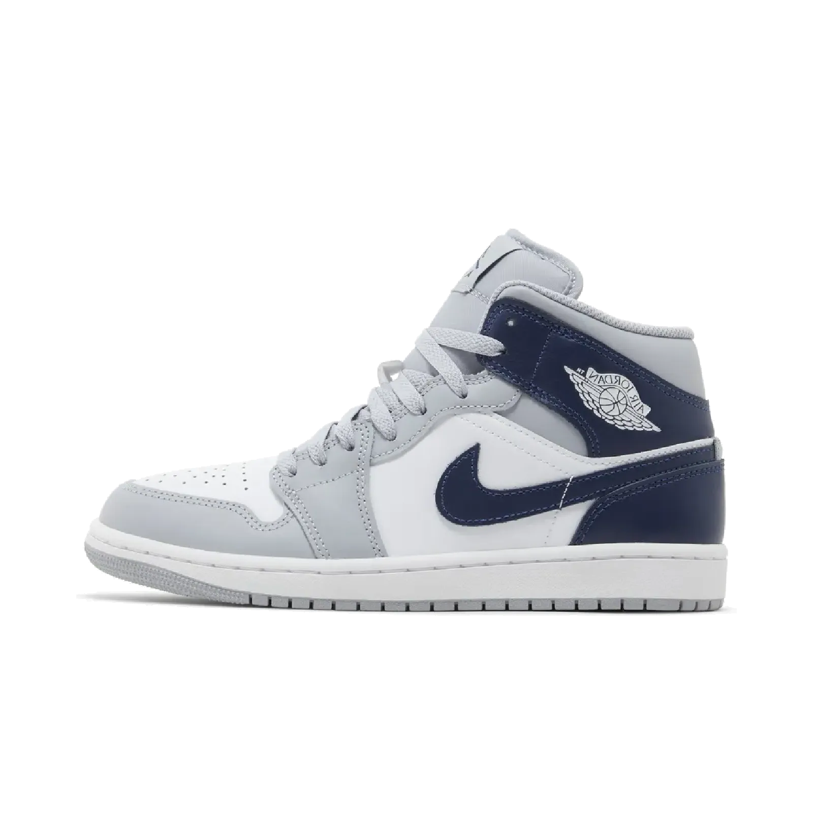 Jordan 1 Mid Wolf Grey Midnight Navy