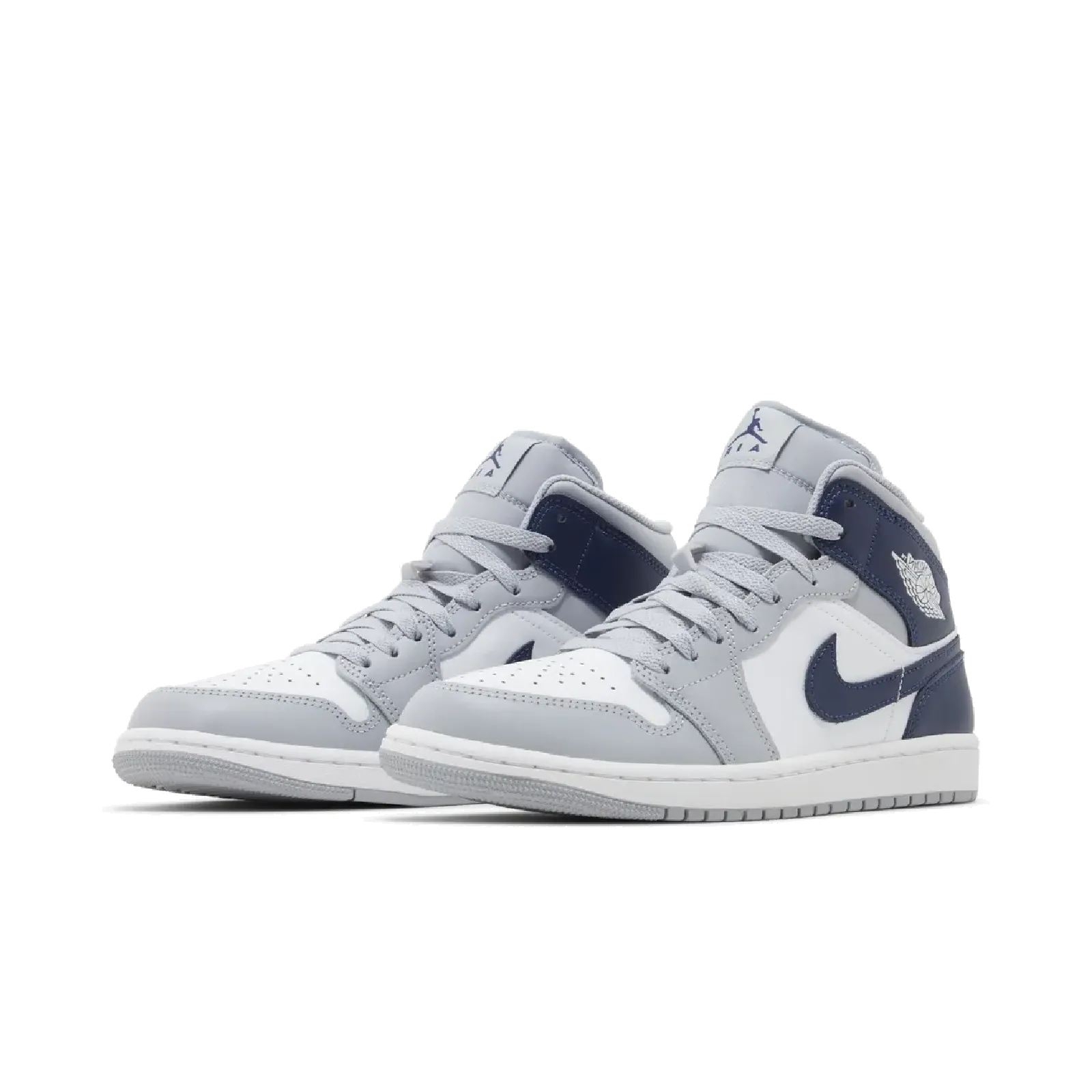 Jordan 1 Mid Wolf Grey Midnight Navy