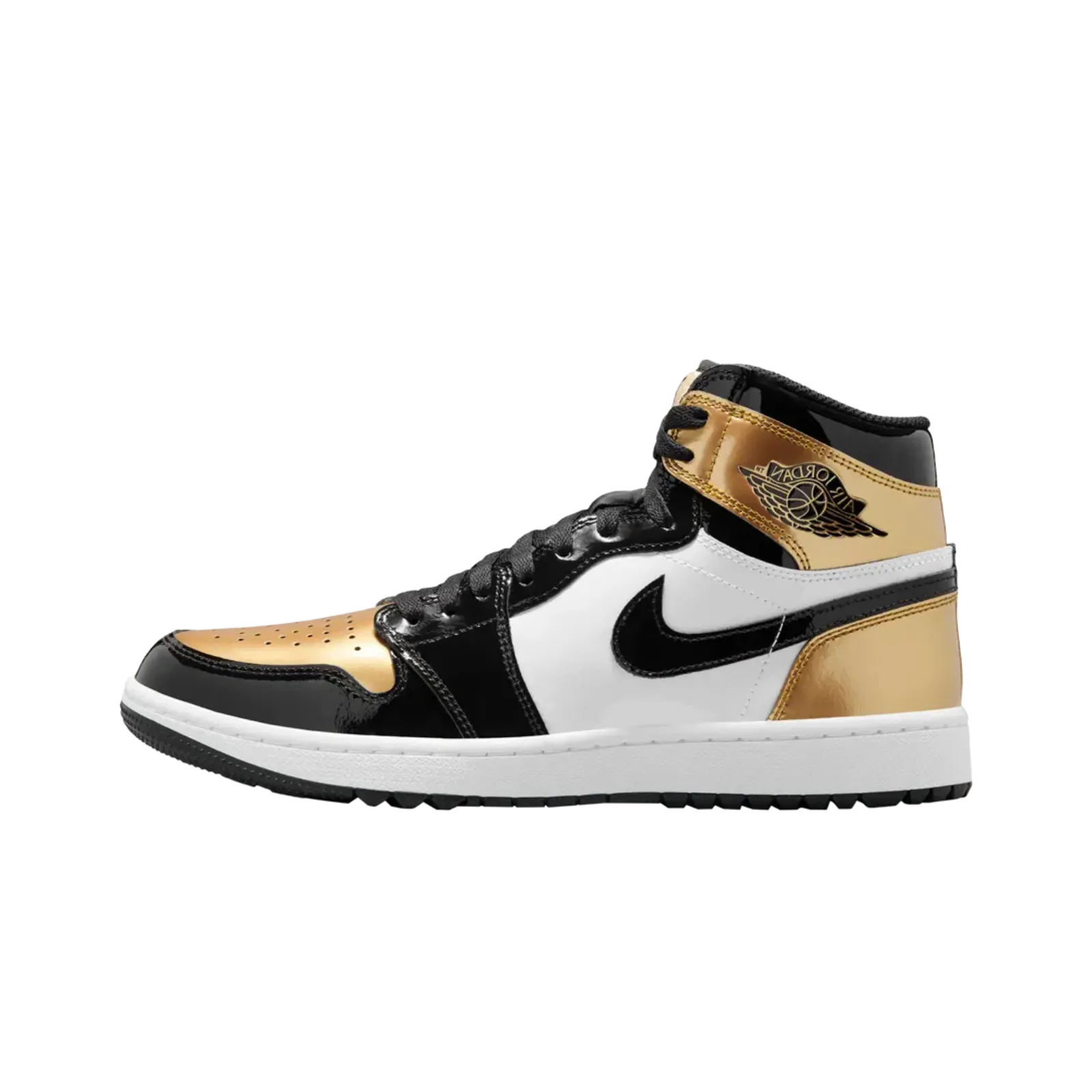 Jordan 1 Retro High Golf Patent Gold Toe