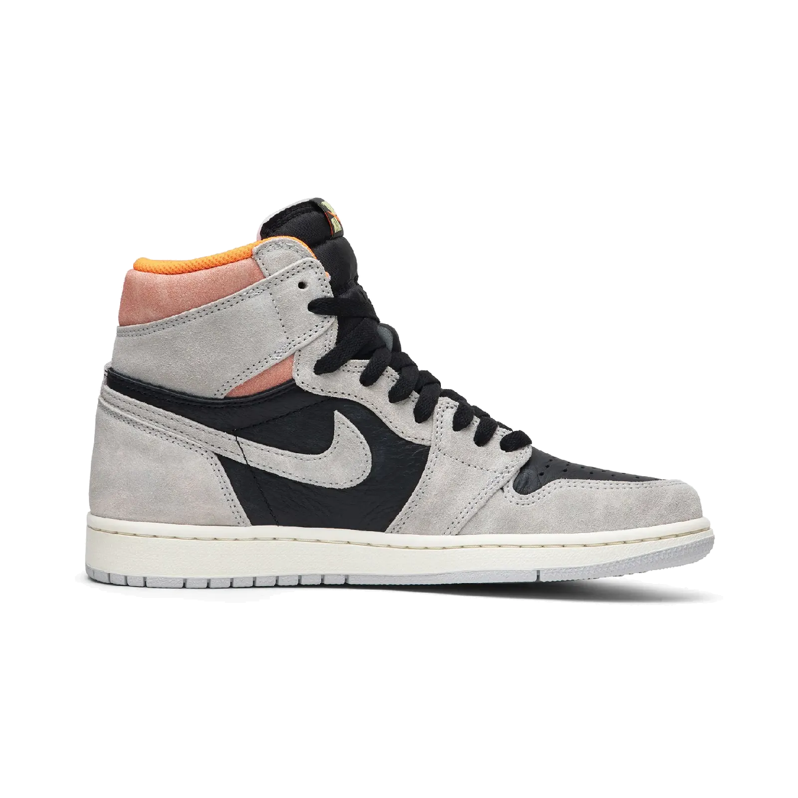 Jordan 1 Retro High Neutral Grey Hyper Crimson