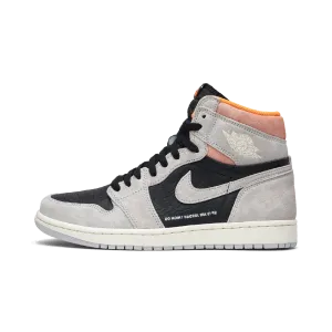 Jordan 1 Retro High Neutral Grey Hyper Crimson