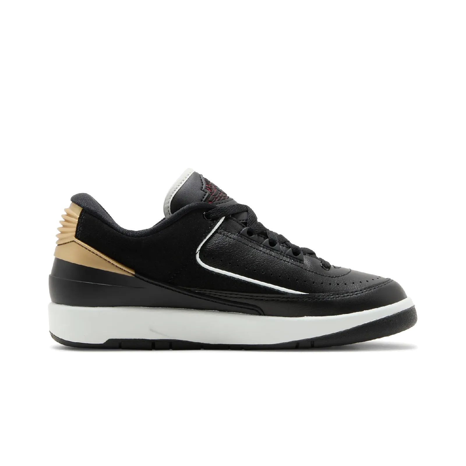 Jordan 2 Retro Low Black Metallic Gold (Women's)