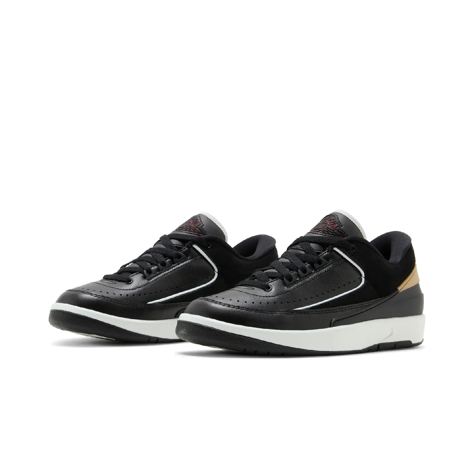 Jordan 2 Retro Low Black Metallic Gold (Women's)