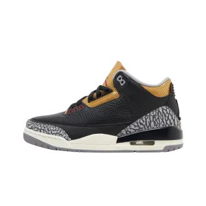 Jordan 3 Retro Black Cement Gold (Women's)