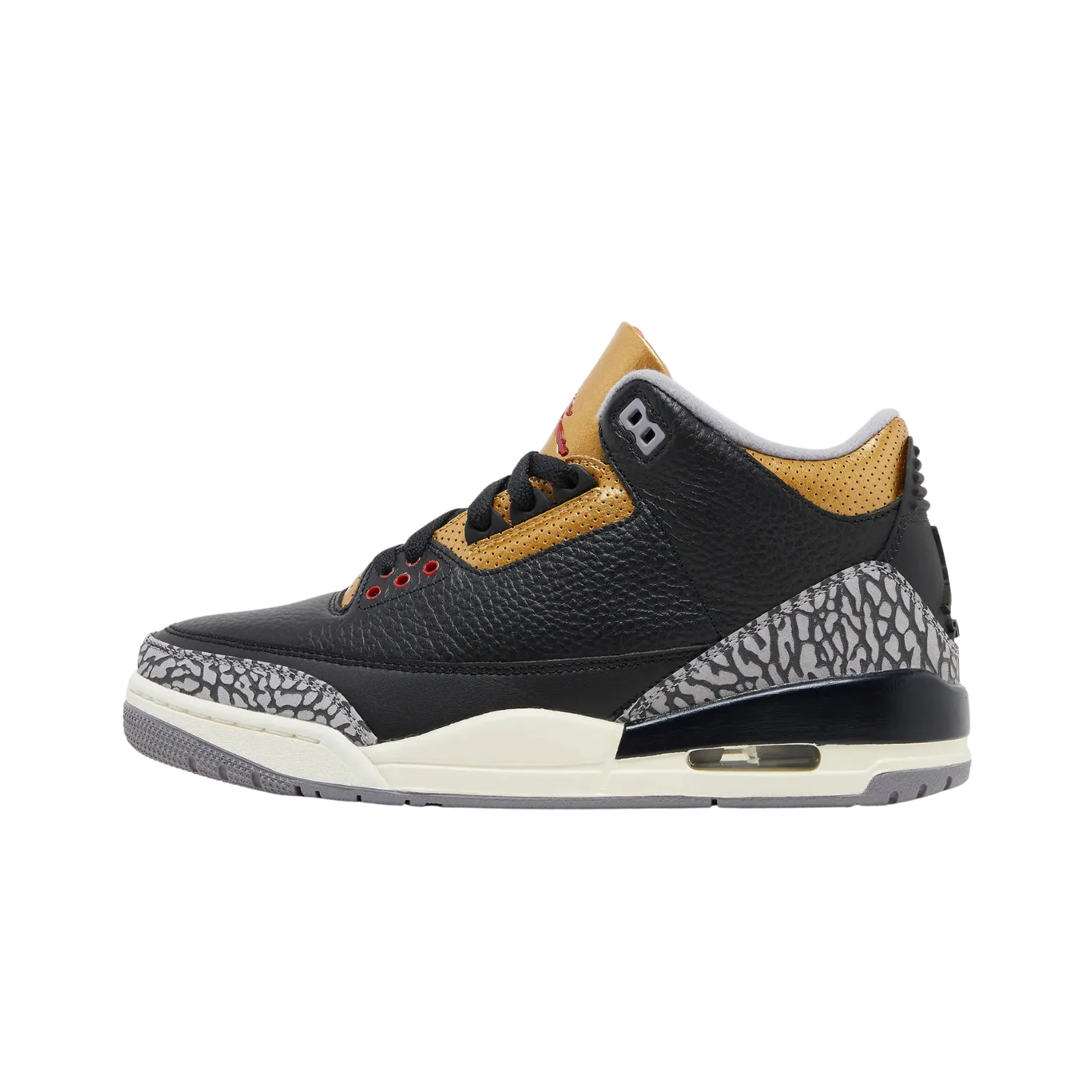 Jordan 3 Retro Black Cement Gold (Women's)