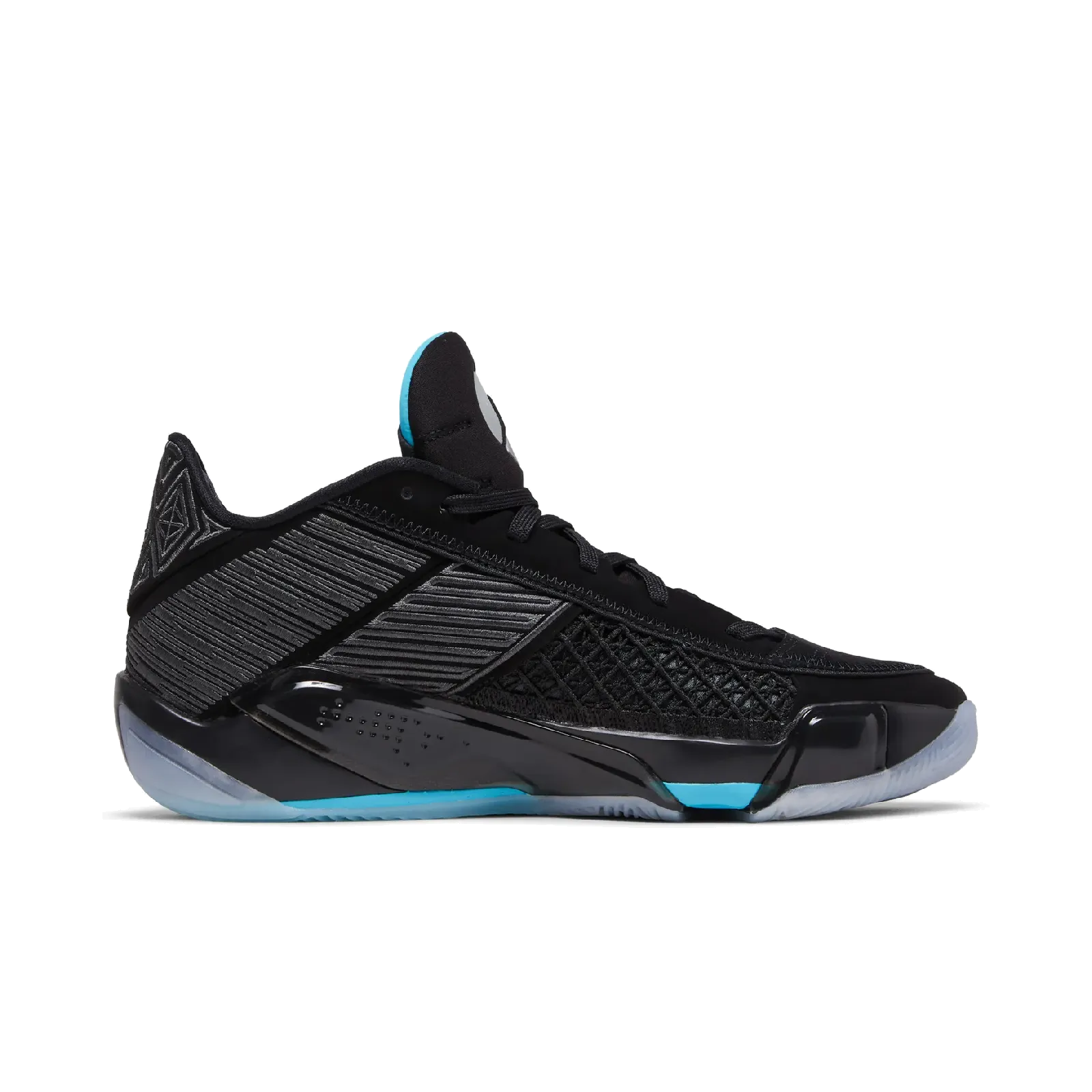 Jordan 38 Low Black Gamma Blue (Translucent Sole)