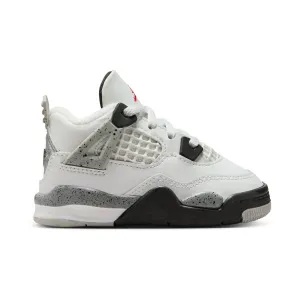 Jordan 4 Retro 'White Cement' Baby/Toddler Shoes