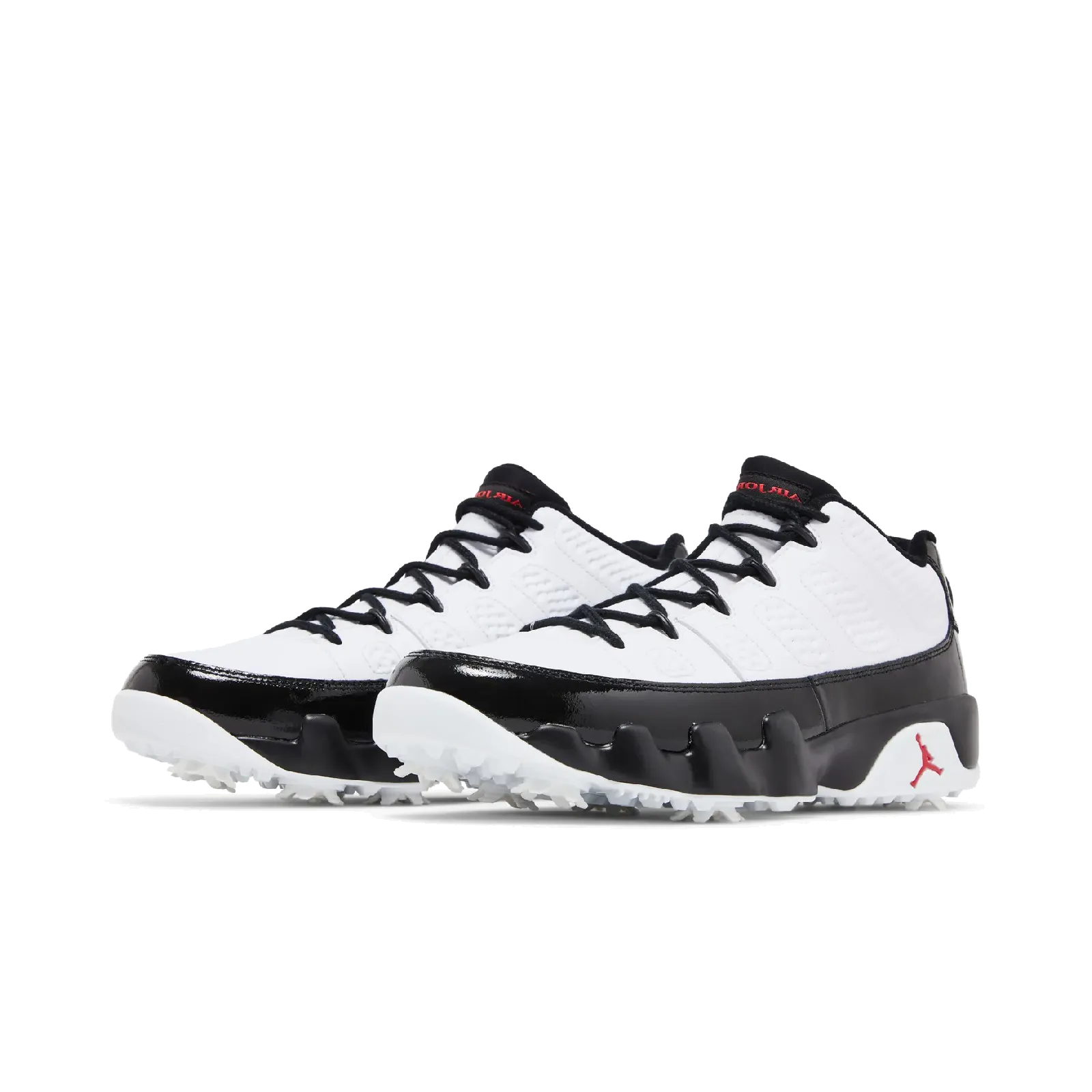 Jordan 9 Retro Low Golf White Black True Red