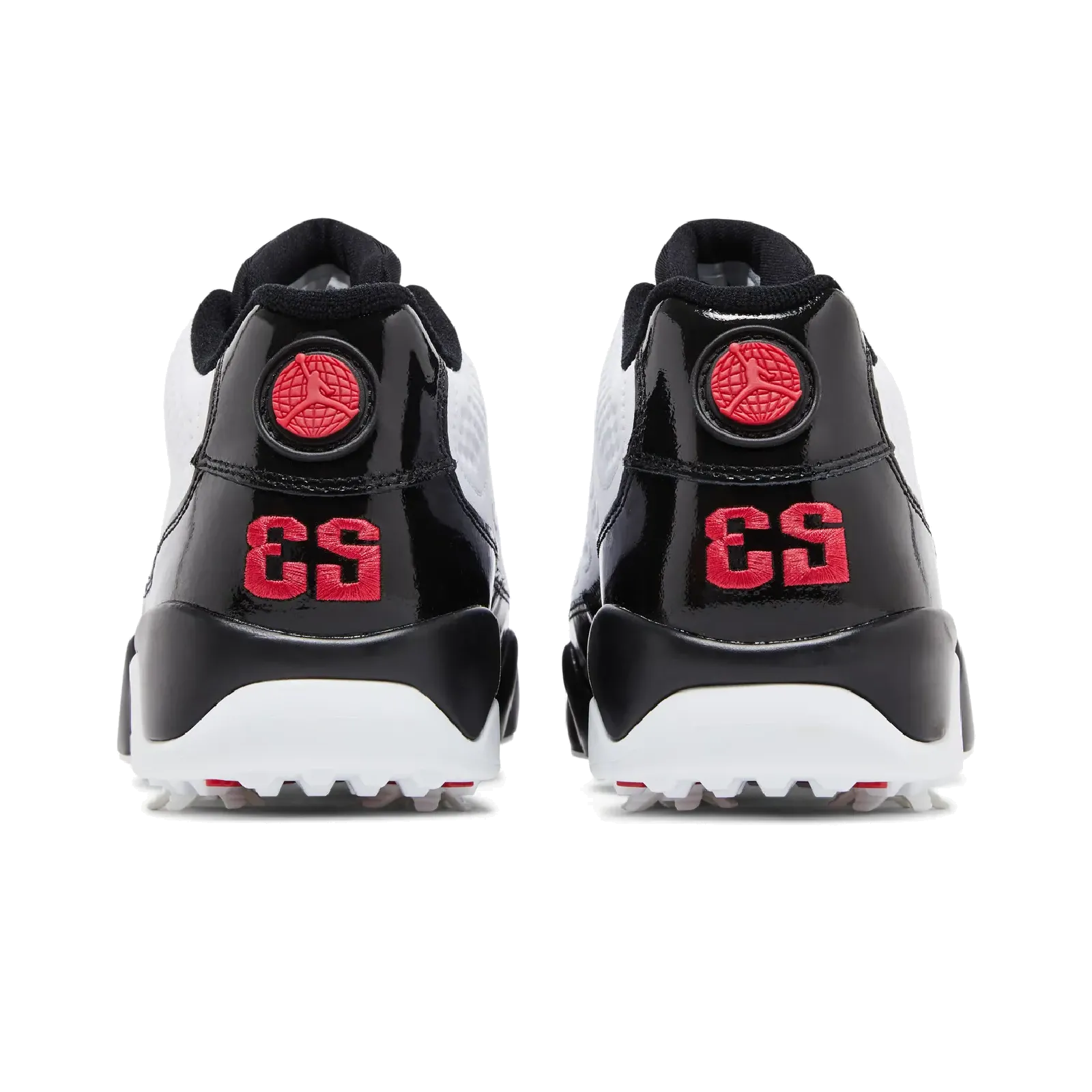 Jordan 9 Retro Low Golf White Black True Red