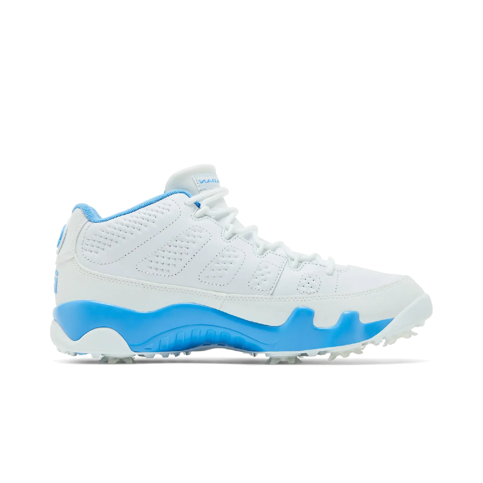 Jordan 9 Retro Low Golf White University Blue