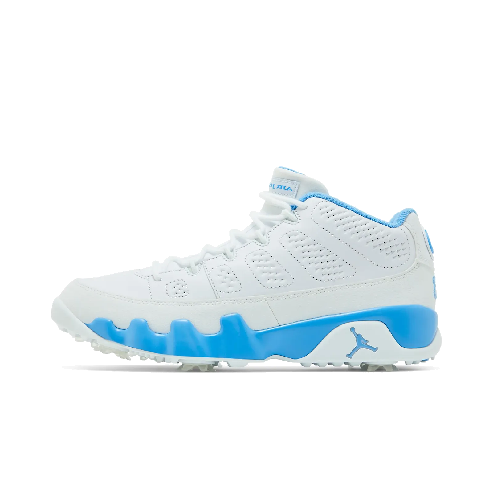 Jordan 9 Retro Low Golf White University Blue
