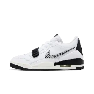 Jordan Legacy 312 Low White Black Elephant Swoosh