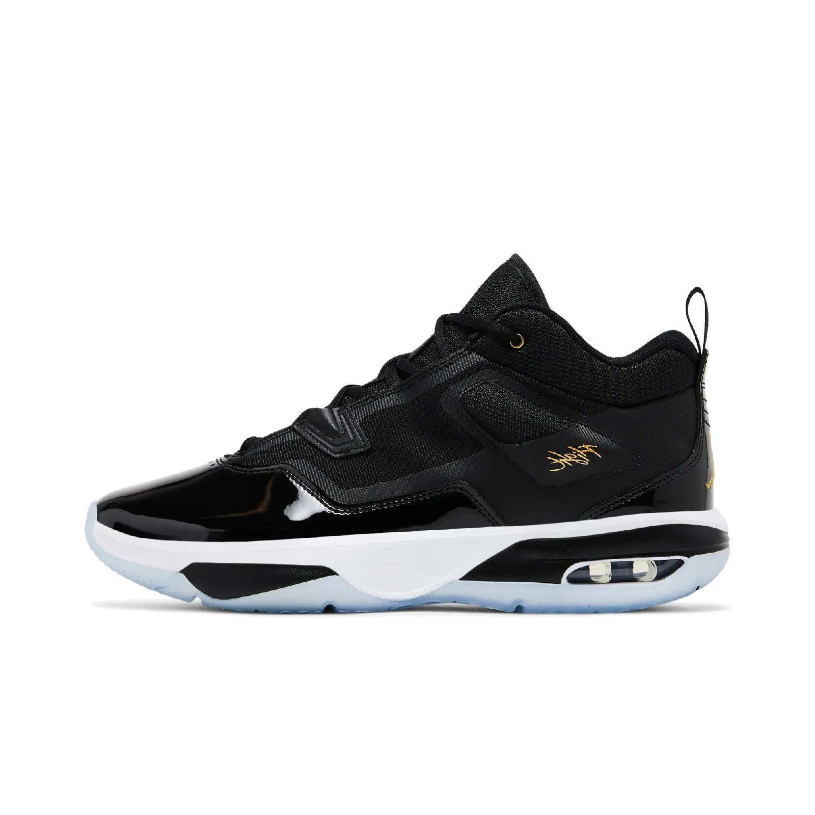 Jordan Stay Loyal 3 Black White Football Grey Metallic Gold