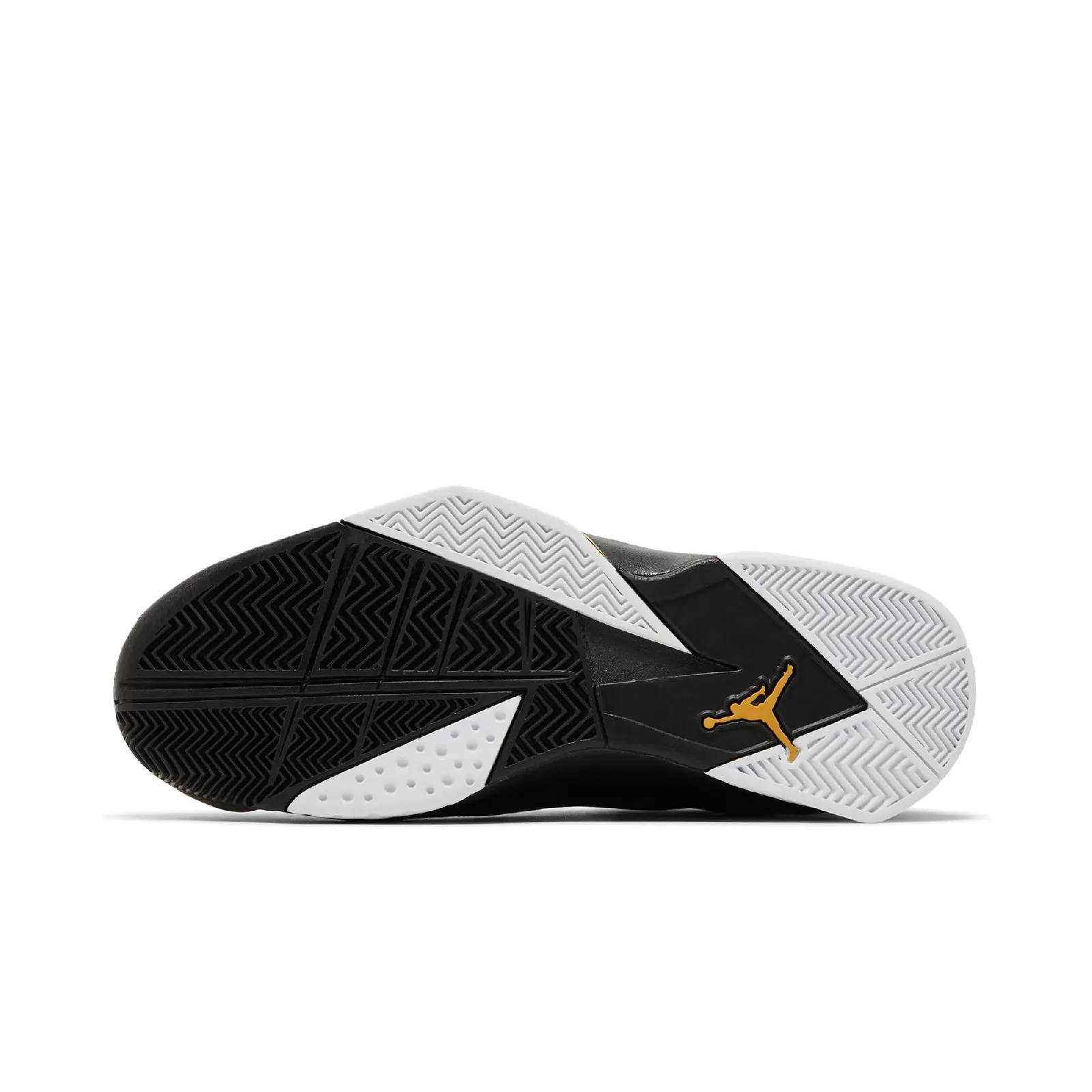 Jordan True Flight Black White Metallic Gold
