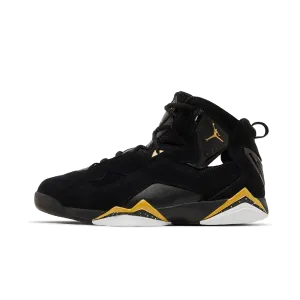 Jordan True Flight Black White Metallic Gold