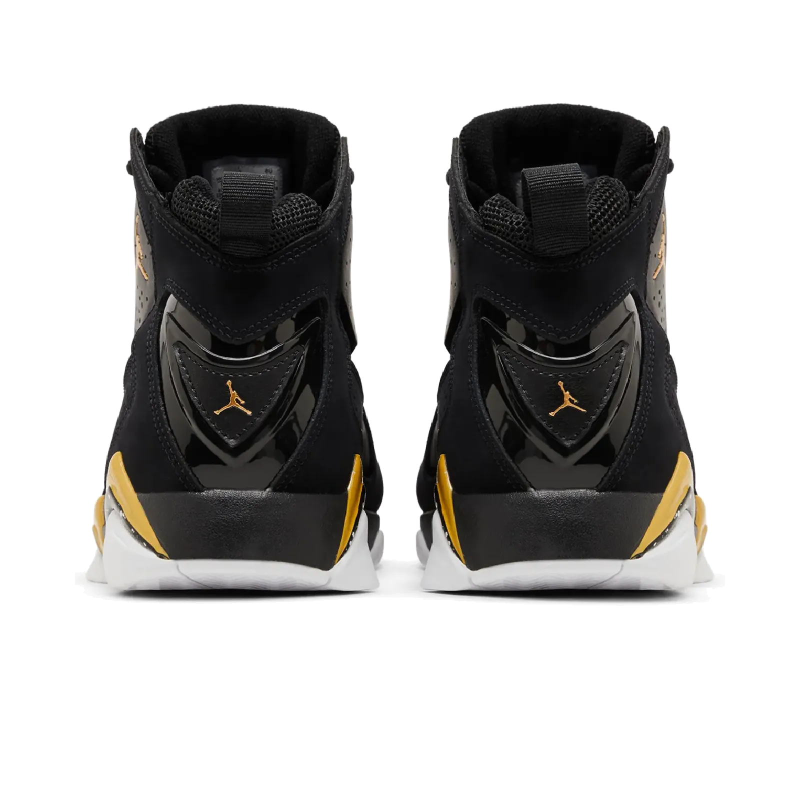 Jordan True Flight Black White Metallic Gold