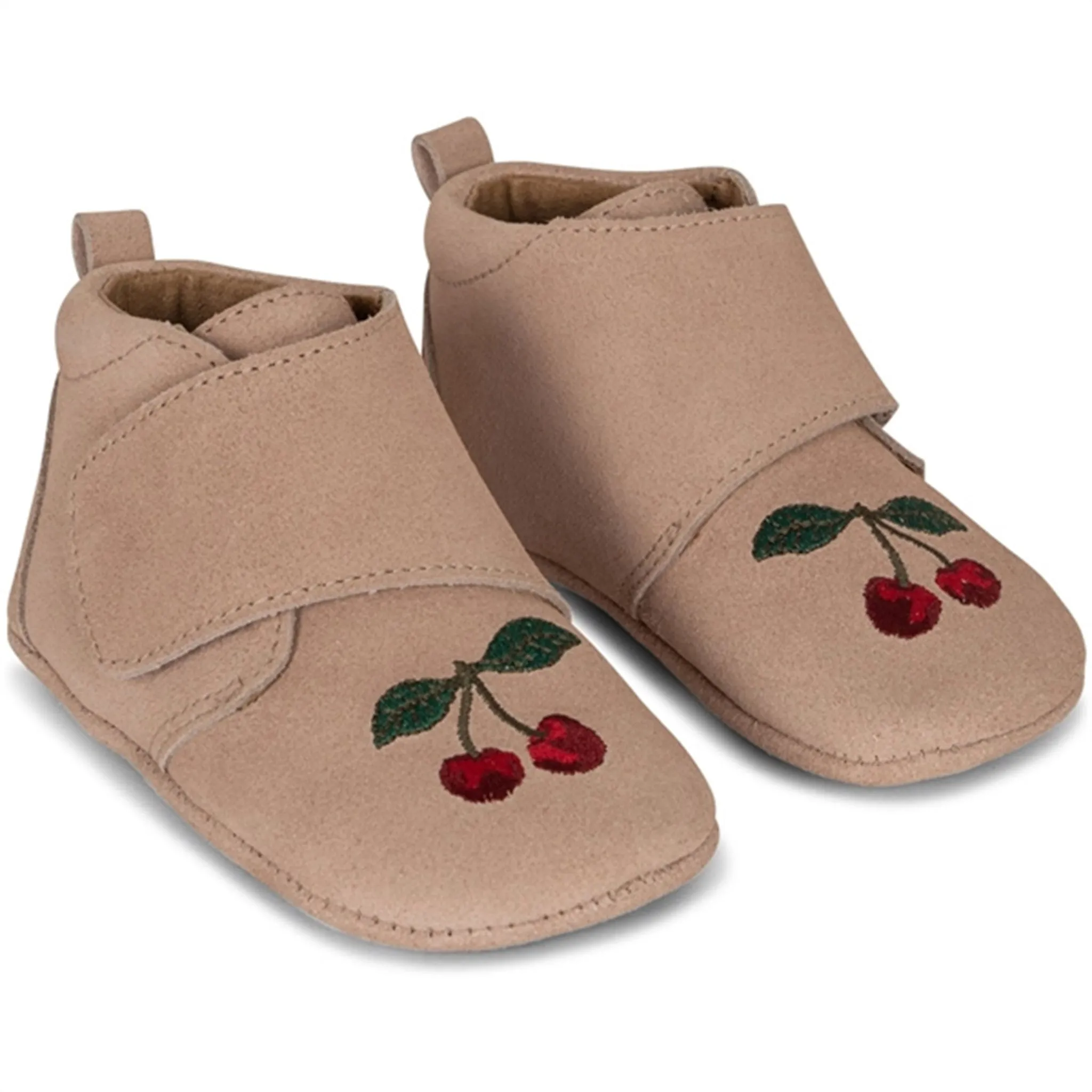 Konges Sljd Mamour Embroidery Footies Dusty Pink
